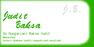 judit baksa business card